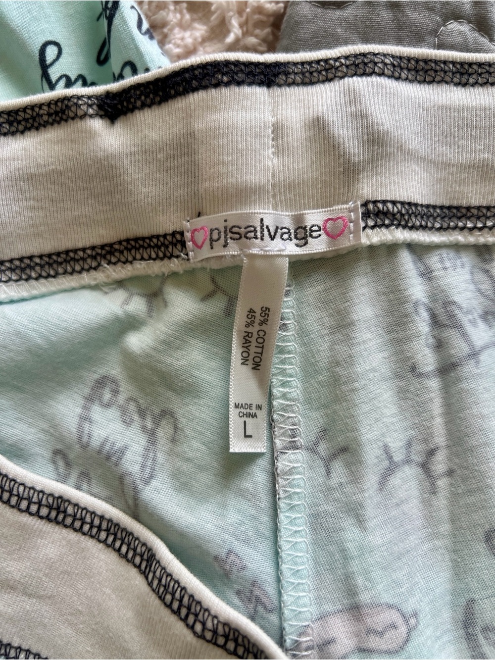 PJ Salvage Mint Green Sleep-Print Lounge Pants - Picture 6 of 6